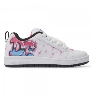 DC Court Graffik Kids' Sneakers Bright Rose | Israel 3701-VRAEY