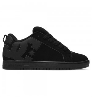 DC Court Graffik Men's Sneakers Black/Black/Black | Israel 1503-CRSFA